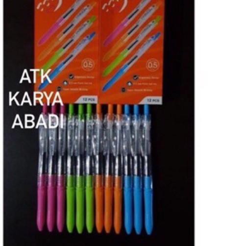 

❄ Pen Zebra Kokoro Sweet Gel 0.5 ( 1 Lusin ) / Pulpen Kokoro warna hitam 1 pack isi 12 pcs ✲