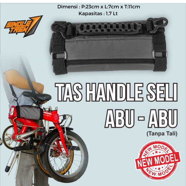 Tas Sepeda Handel Ori mudah dibawa THS Tali Abu-Abu