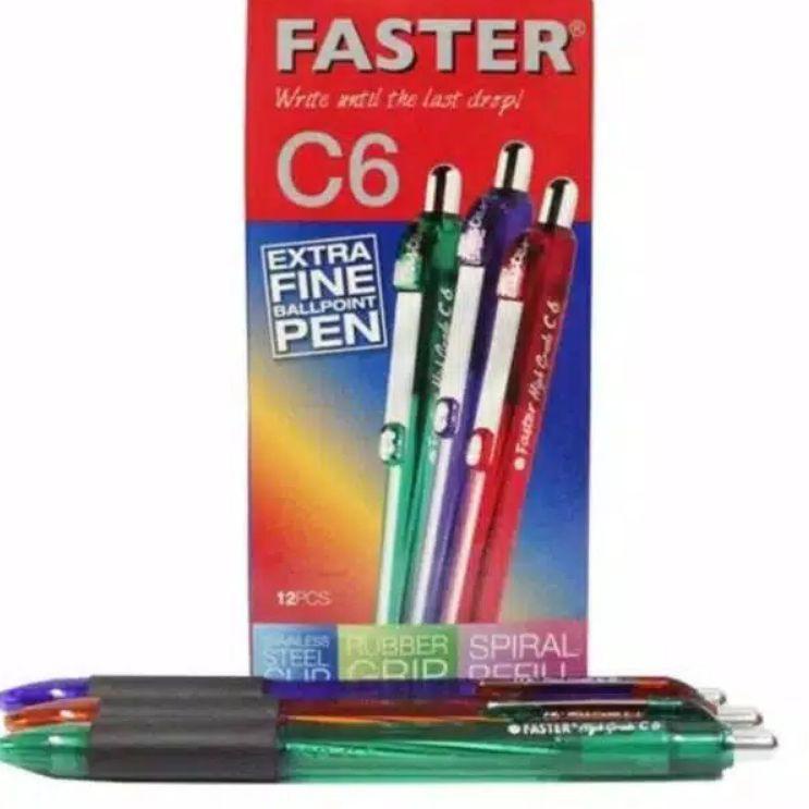 

Paket Meriah PULPEN FASTER C6 ASLI 1 Lusin
