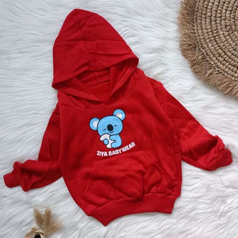 Sweater Hoodie Fleece 3-18 bulan / Baju hangat bayi