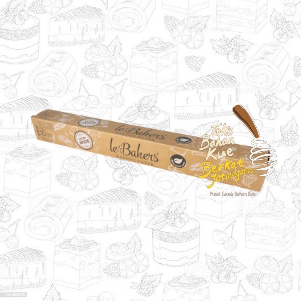 LE BAKERS BROWN BAKING PAPER 40 Cm x 10 CM / PARCHMENT KERTAS COKLAT