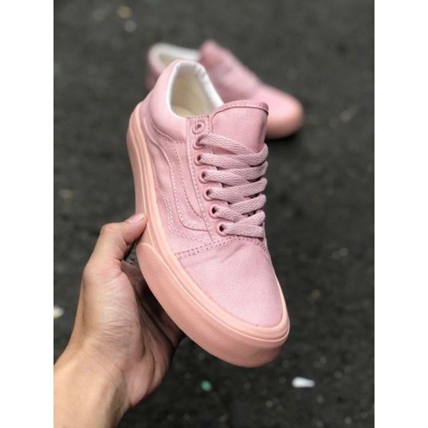 Sepatu Vans Old Skool Women Peach Pink BNIB