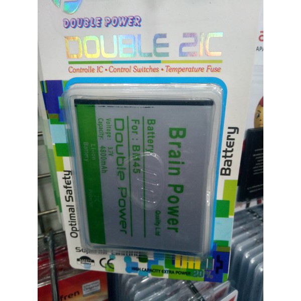DIJUAL Baterai Xiaomi Redmi Note 2  type Bm45 4800Mah Brain Power Dobel Power