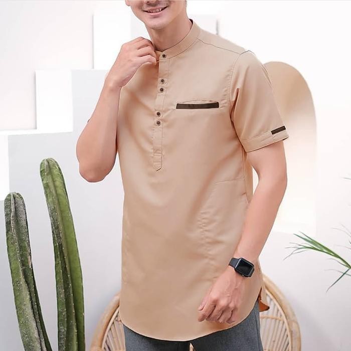 [TERBAIK] KOKO MODERN TERBARU TERKINI M L XL XXL [Nobu koko NI]Baju koko pria matt toyobo / pendek