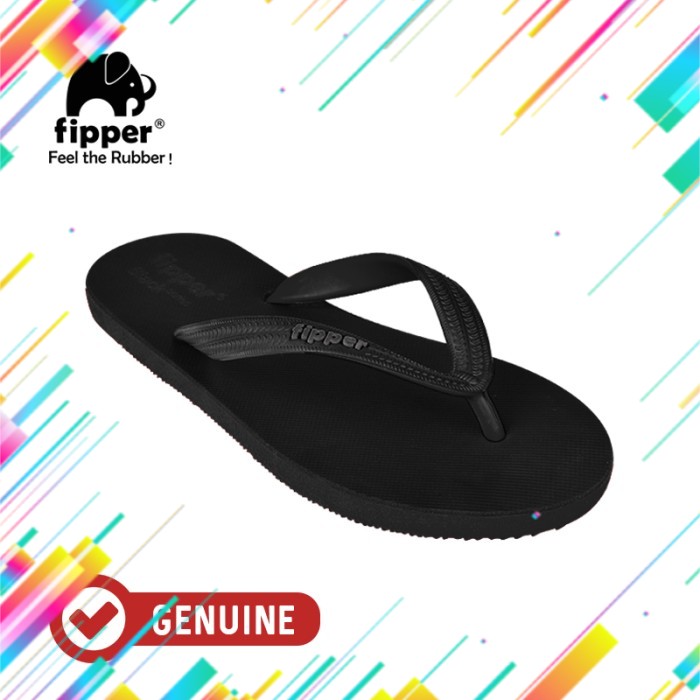 Fipper Black - M Series / Sandal Jepit Pria / Black - Black