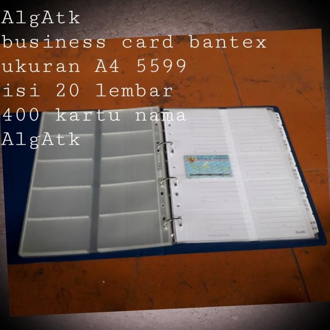 

Business Card Bantex. Album Kartu Nama Size A4 No Ref 5599. Terlaris