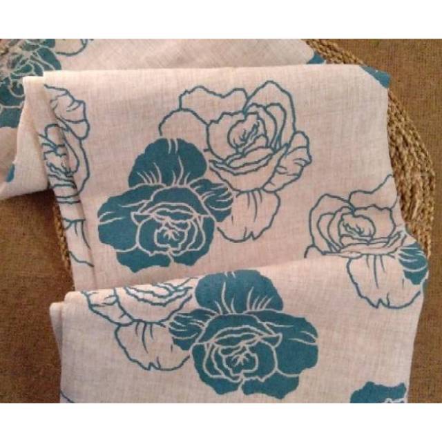 Kain Daphnie Motif Mawar / Kain Merlin motif mawar