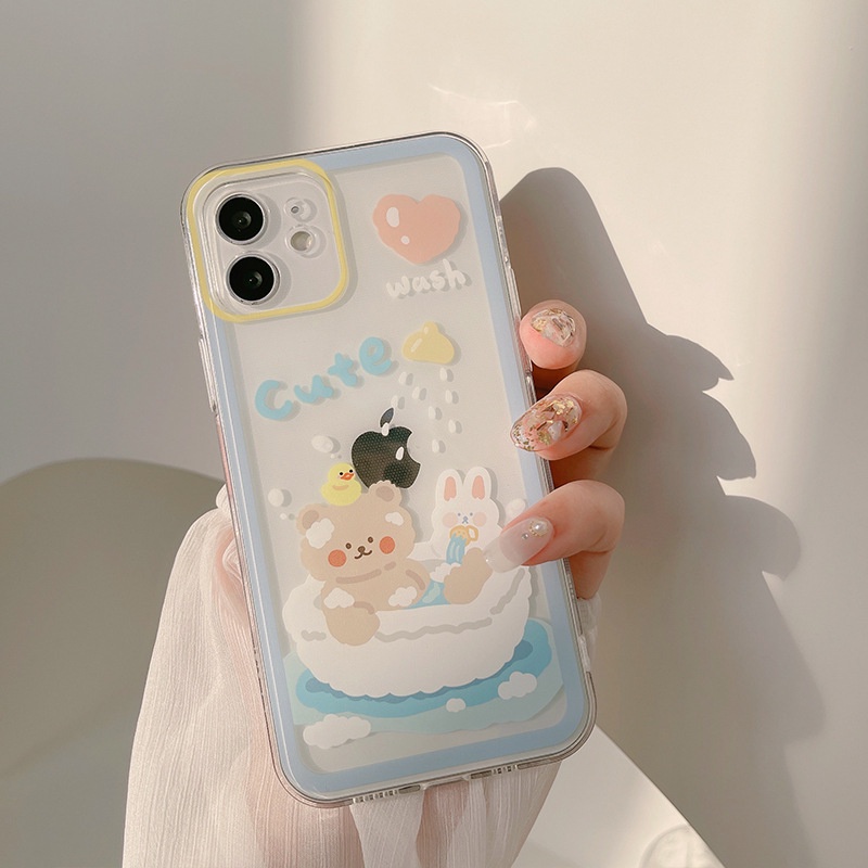 Case Bahan TPU Logo Coil Untuk iPhone 12 Pro Max 11 8plus 7plus 6 6s Plus 7 8 XR X XS Max SE 11Pro Max 12