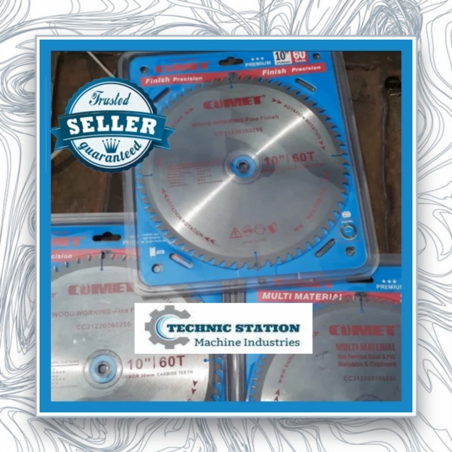 Mata pisau gergaji kayu 10"-TCT 255x30x60T CUMET