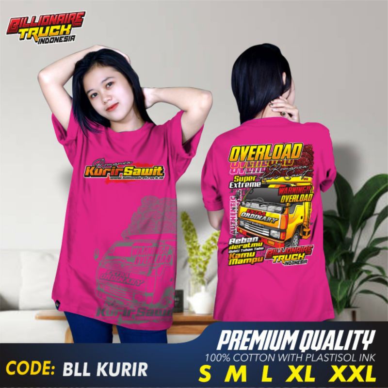 Kaos truk distro bahan katun driver oleng driver tangguh overload baju kurir sawit