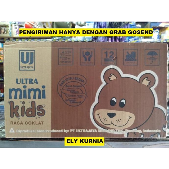 

READY COD Susu UHT Ultra Mimi Rasa Coklat 125 ML 1 Karton