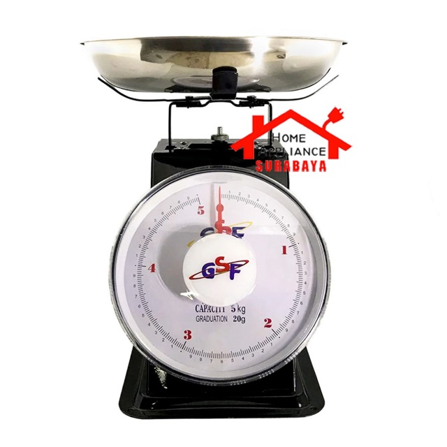 Timbangan Analog Manual Buah / Barang Dapur Serbaguna GSF 5 KG G 4305 / G-4305 / G4305