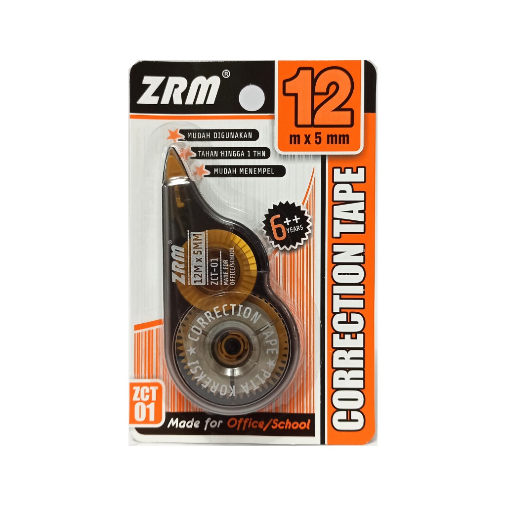 

Tip Ex ZRM Correction Tape 5mm x 12M ZCT-01