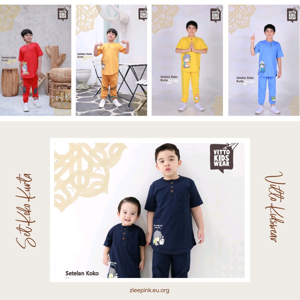 Baju Koko Kaos Anak Laki laki Vitto Kidswear