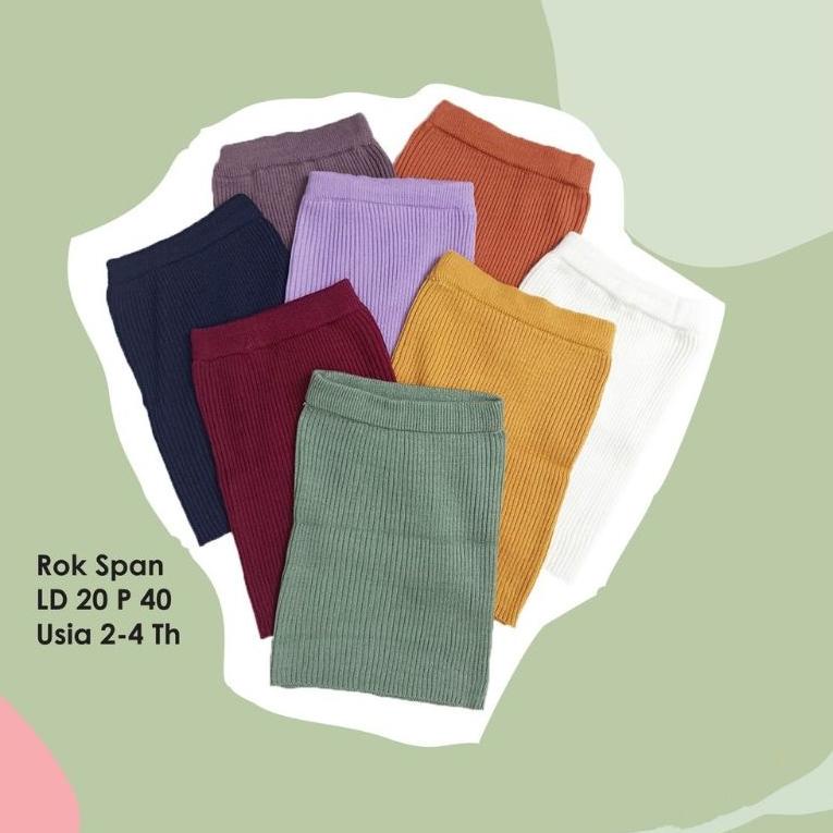 {TJD.25Au22e} Rok Span Anak Rajut Perempuan Usia 1-5 Tahun Rok Span Rajut Anak kekinian - Rok Sepan 