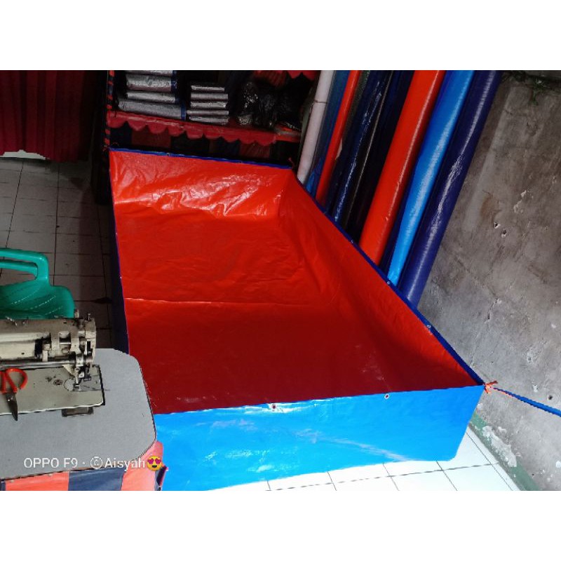 TERPAL KOLAM IKAN JUMBO TYPE A12 KOREA ORGINAL UKRAN 400X200X100