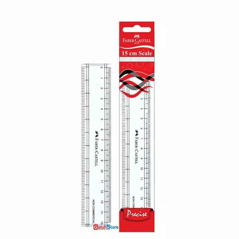 

Faber-Castell Penggaris/Scale transparan 15cm (pcs)