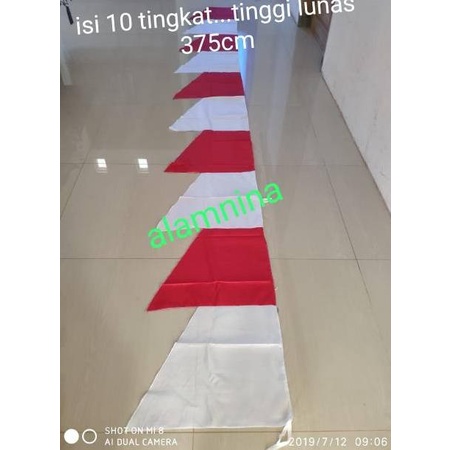 Umbul umbul bendera merah putih 10 mata