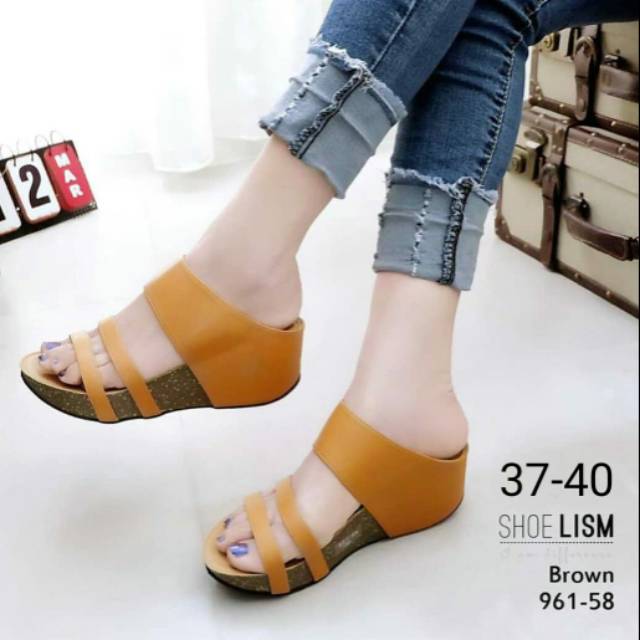 Wedges import murah model Korea