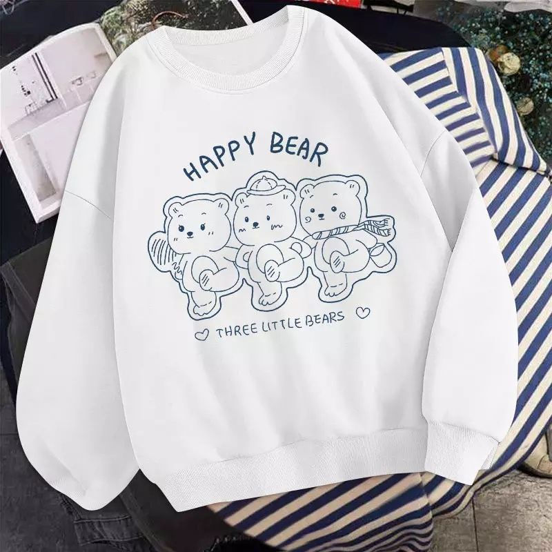 Happy bear sweater outerwear badis fashion remaja wanita