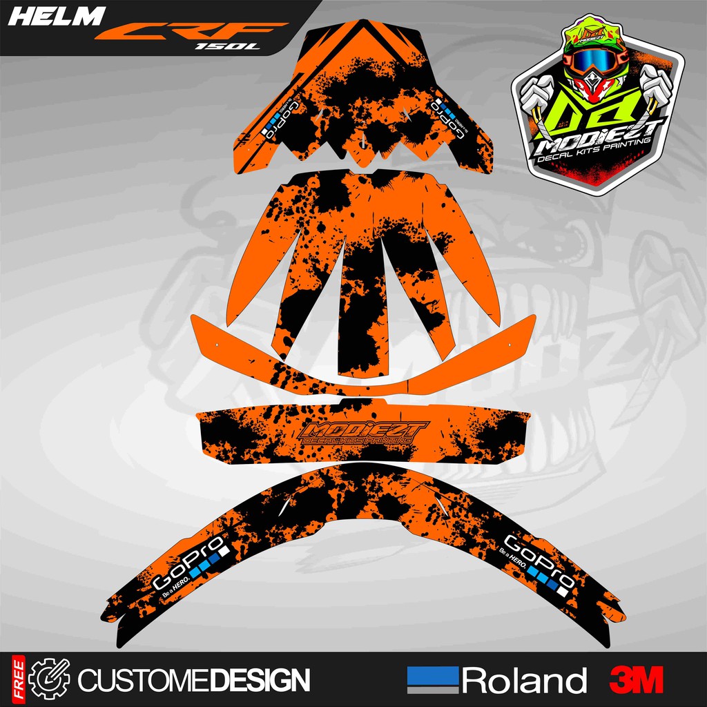 decal sticker helm crf 150 sples