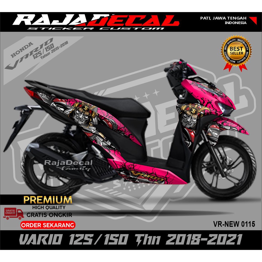 Decal Vario 125 150 New 2018 - 2020 Full Body Stiker Vario 125 150 New 2018 - 2020 Keren Striping Va