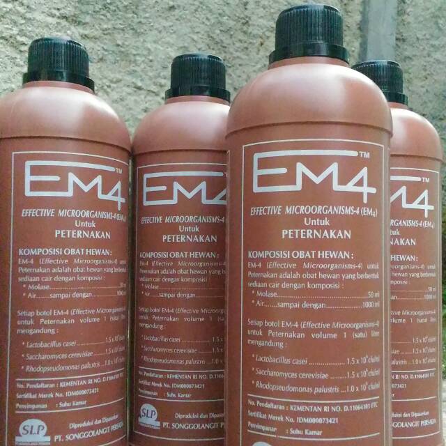Probiotik Hewan Ternak Unggas Ayam Sapi Kambing Entog Angsa Soang EM4 Peternakan 1 Liter