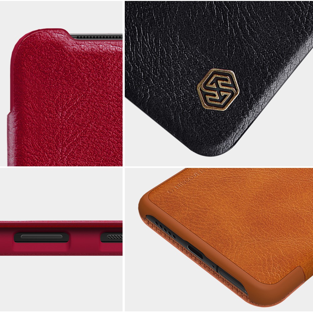 Case Oneplus 7T Nillkin Qin Flip Cover Leather Hardcase Original