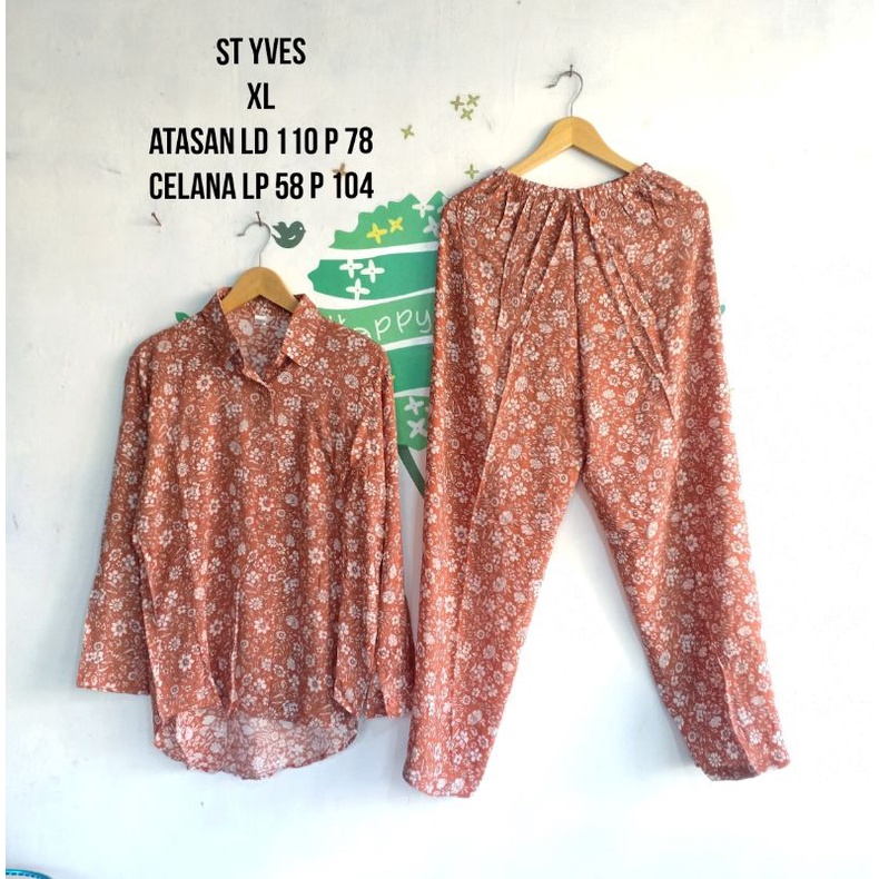 Setelan Piyama Panjang St Yves