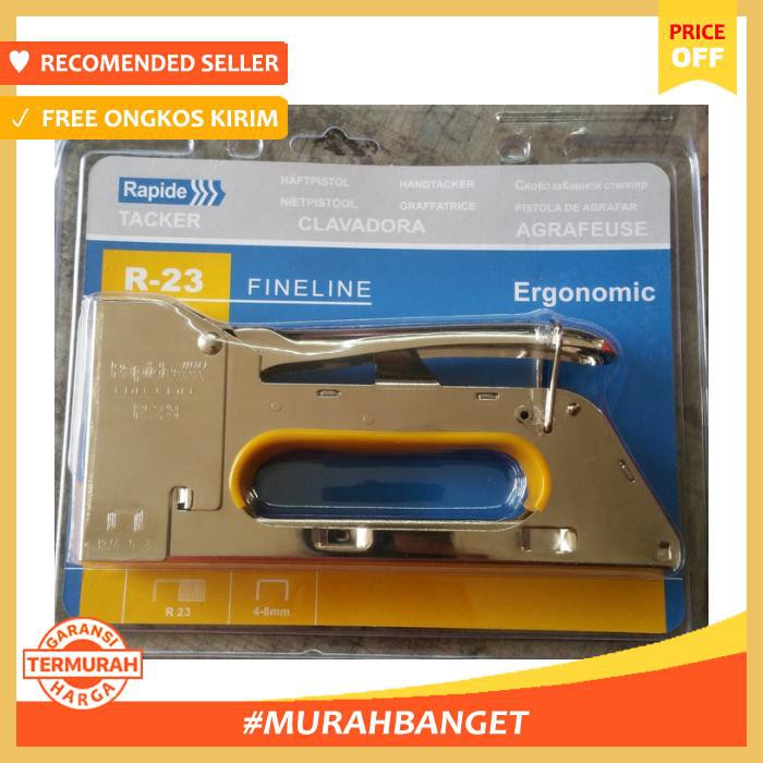 

Pengikat & Perekat - Staples Gun Tembak / Hekter Rapide Staples Manual Ergonomic R23 Pengikat