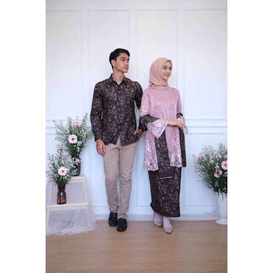 WIDBATIK - Set Batik Couple dan Kebaya Aghnia Dusty-2