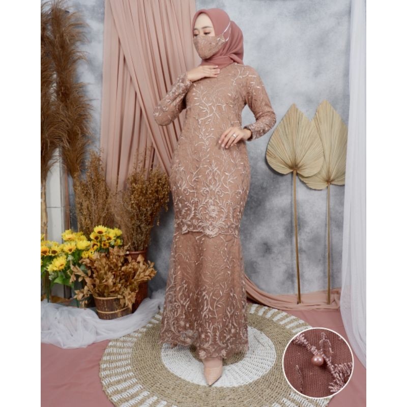 (BISA COD) GAMIS DUYUNG TILLE MODERN -DRESS KEBAYA MODERN TILLE-GAMIS TILLE WISUDA-KEBAYA TILLE-GAMI