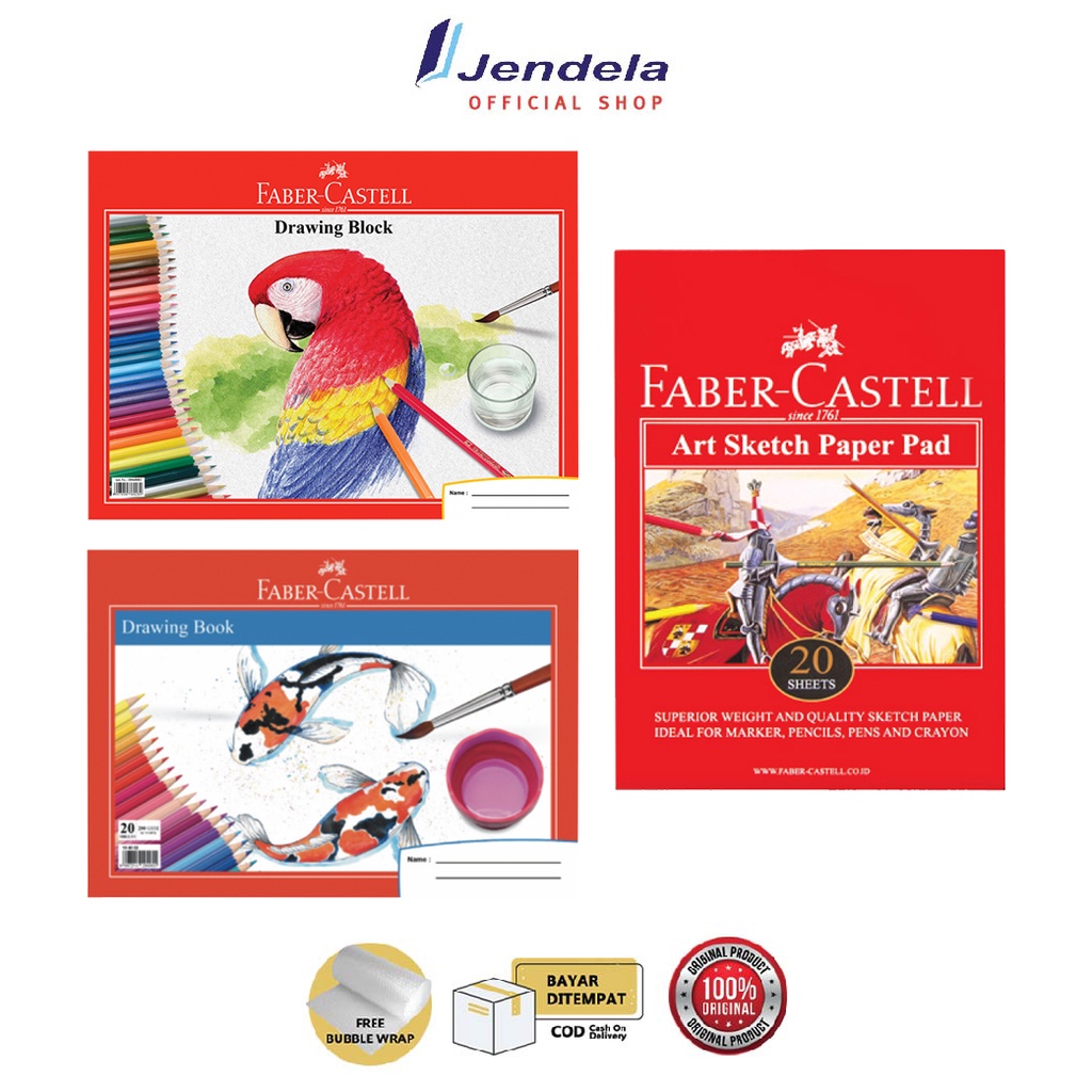 

Drawing Book Faber Castell A4 Dan A3 Buku Gambar Art Sketch Paper Pad SketchBook Menggambar ATK