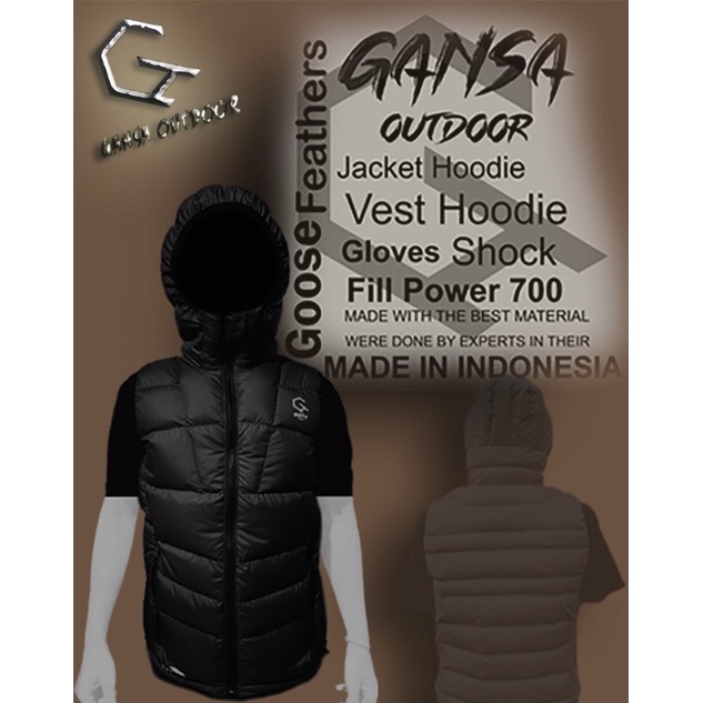 Jaket Rompi Outdoor Bulu Angsa