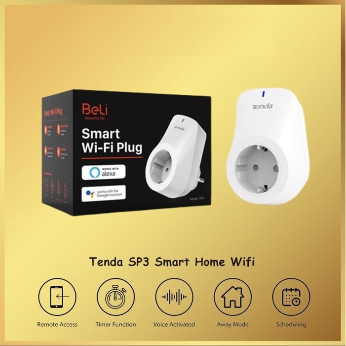 Tenda SP3 Smart Home Wifi Beli ( Beautiful Life ) Smart Wi-Fi Plug