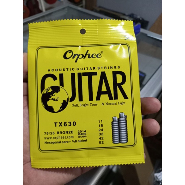 SENAR GITAR AKUSTIK ORPHEE TX 630 UKURAN 0,11