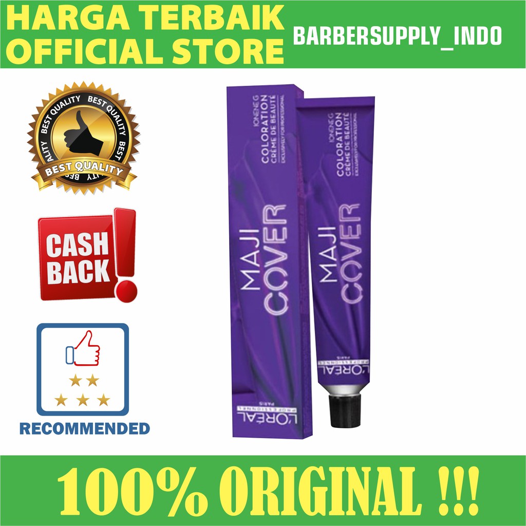 LOREAL CAT RAMBUT MAJIREL MAJI COVER 50ML / PEWARNA RAMBUT