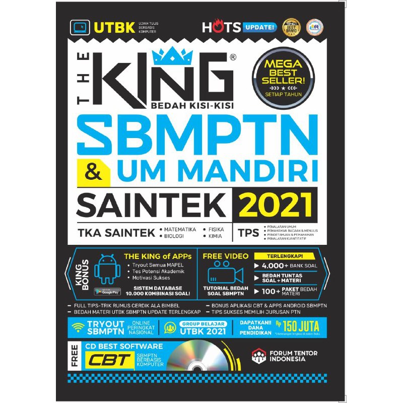 Original The King Bedah Kisi2 Sbmptn Um Mandiri Saintek 2020 2021 Utbk Saintek 2021 Shopee Indonesia