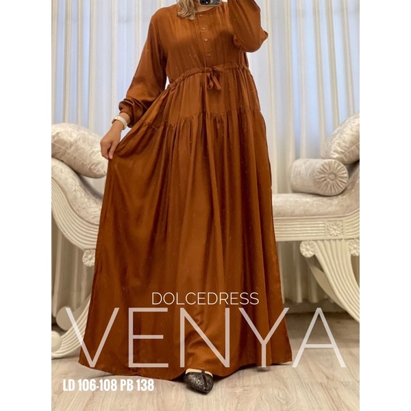 Daster arab DOLCE VENYA  Gamis Rayon Maxi Dress Super Klok