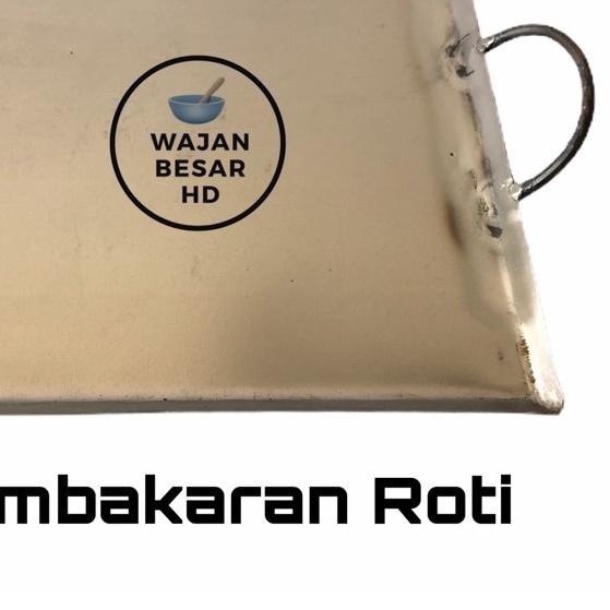 ℮ Wajan Plat Besi Pembakaran Roti Kebab Burger Sosis ✤