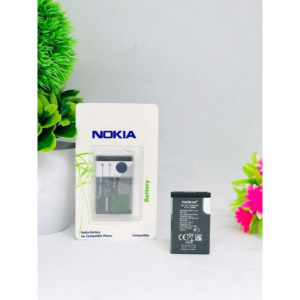 Baterai Nokia tipe BL-5C / BL-4C Original Quality 105 / 1100 / 1101 / 1110 / 1110i / 1112 / 1200 / 1208 / 1209 / 1280 / 1600 / 1616 / 1650 / 1680 classic / 1800 / 2300 / 2310 / 2323 [MPG]