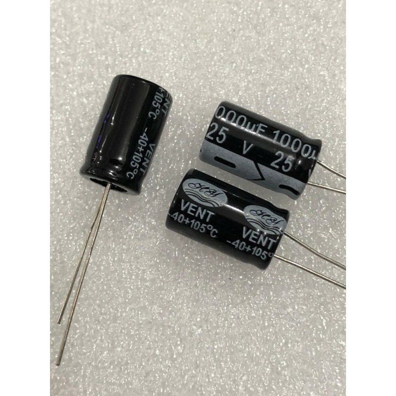 100Pcs Capacitor Elco 1000uf 25v Kapasitor Elko 1000uf 25v