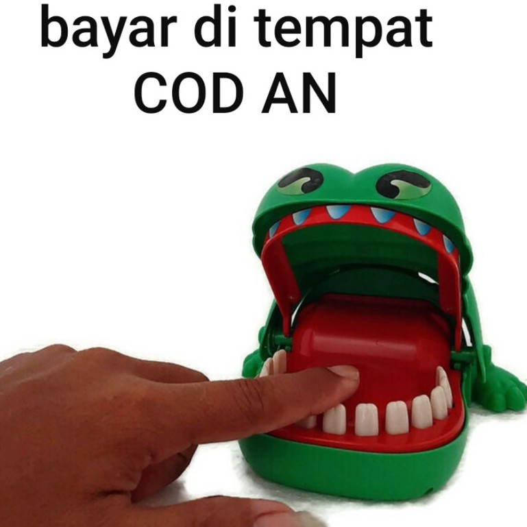 Mainan Anak Kepala Gigit Buaya Crocodile Dentist Jebakan