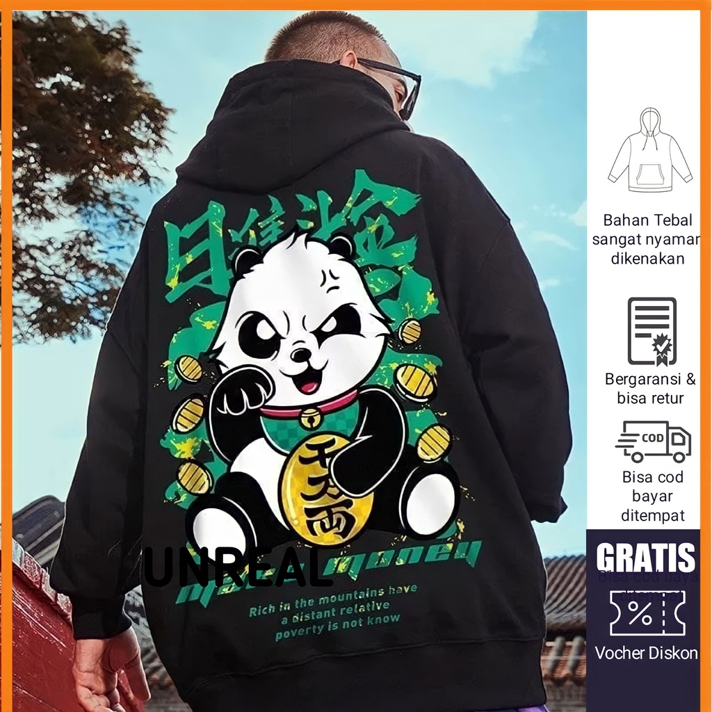 Sweater Hoodie Bear Distro Motif Tulisan Japan Sweeter Hudy Laki Laki Hody Sweter Putih Cowok Hodie 