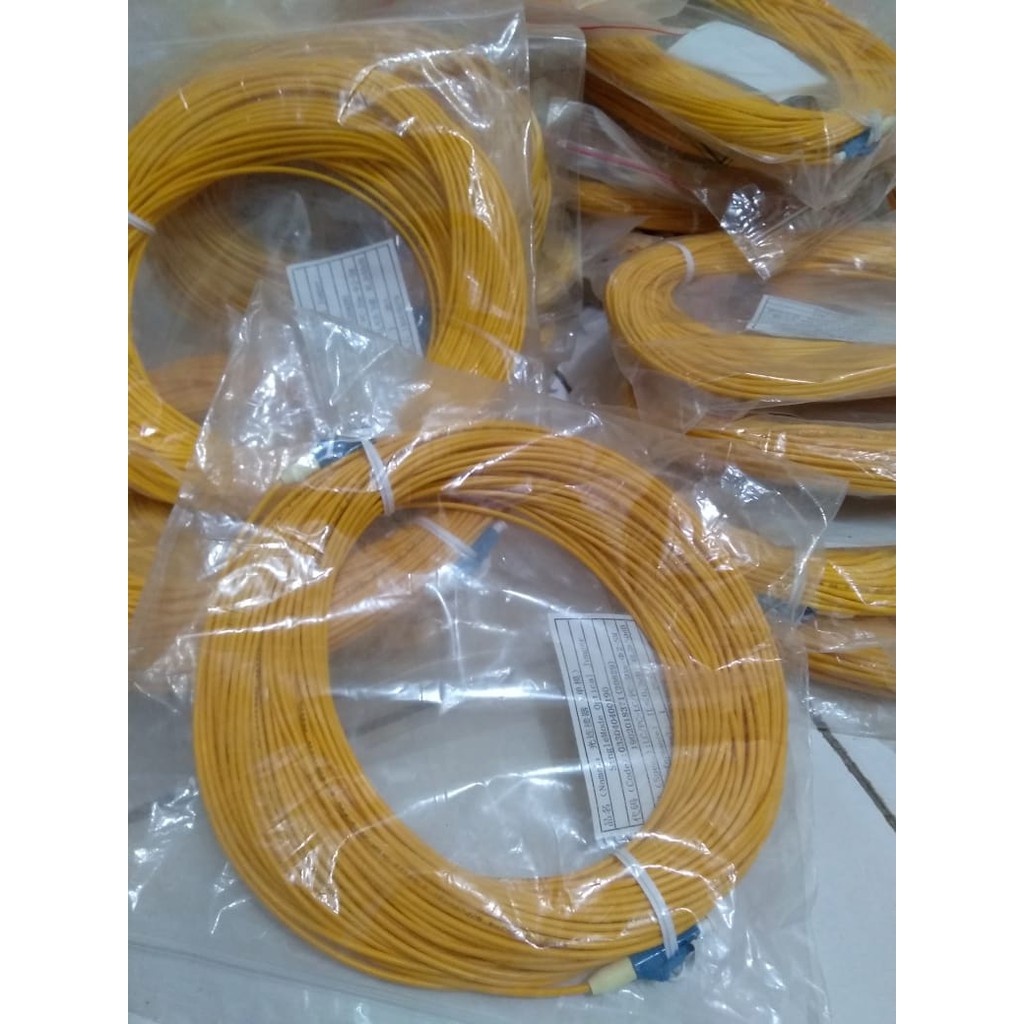 Patchcord LC/PC - LC/PC 15-20Meter Singlemode Simplex Fiber Optik FTTH