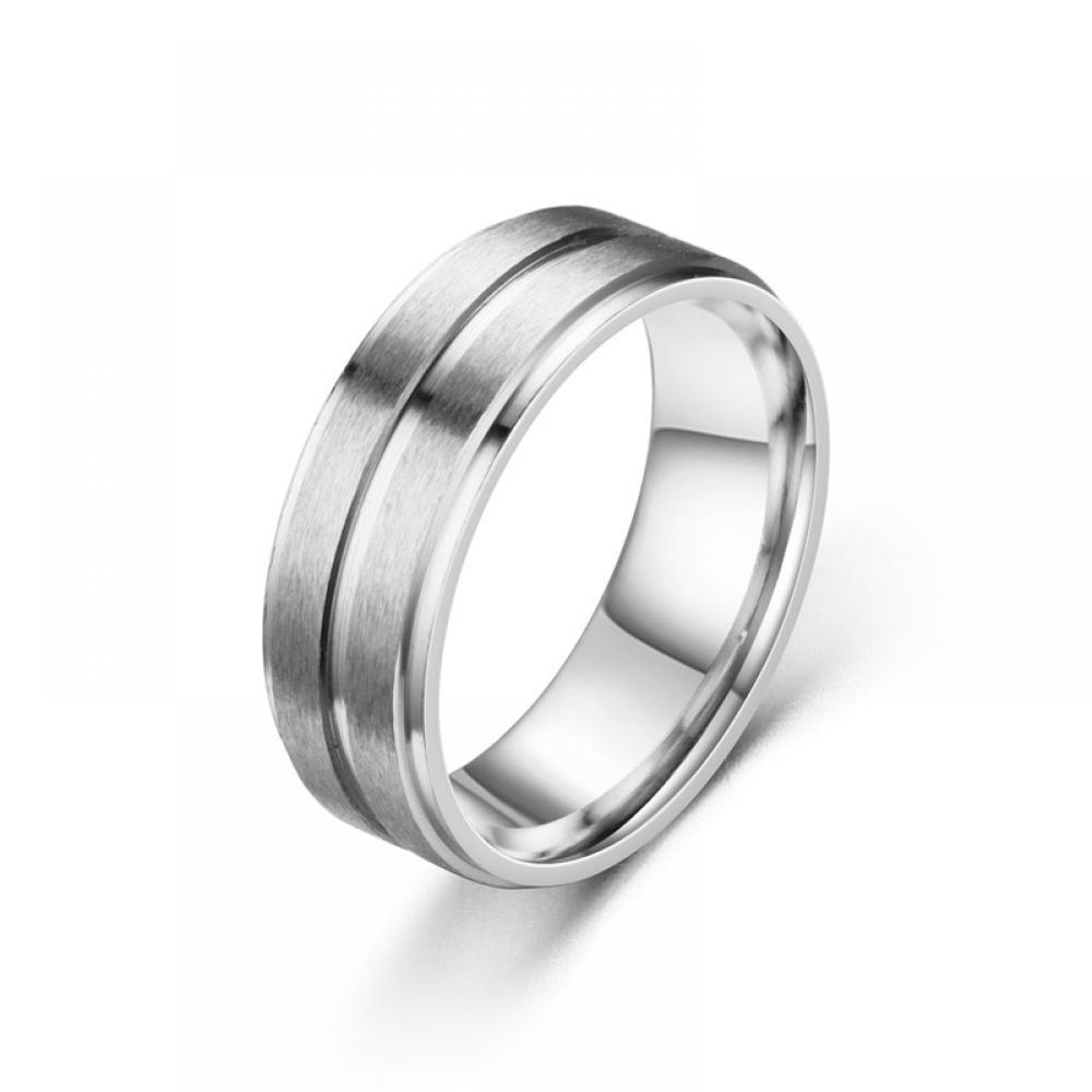 Cincin Desain Sarang Laba-Laba Bahan Stainless Steel Warna Silver Untuk Pria