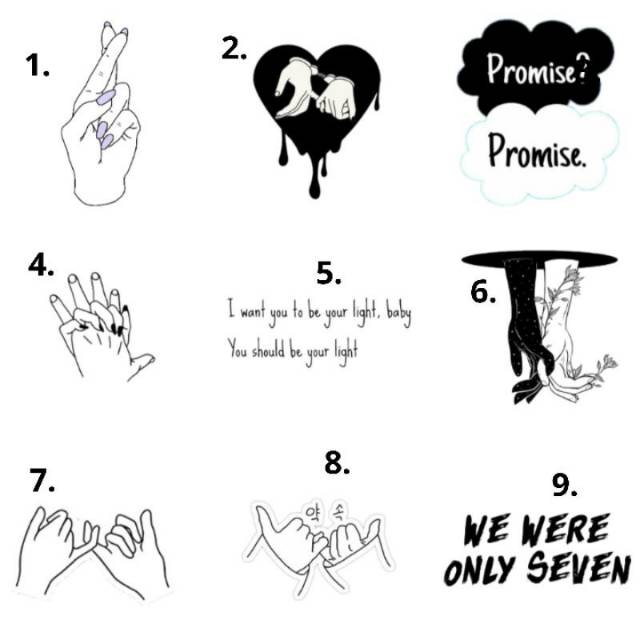 ST28 - STICKY TATTOO TEMPORARY MOTIF JANJI TANGAN PROMISE