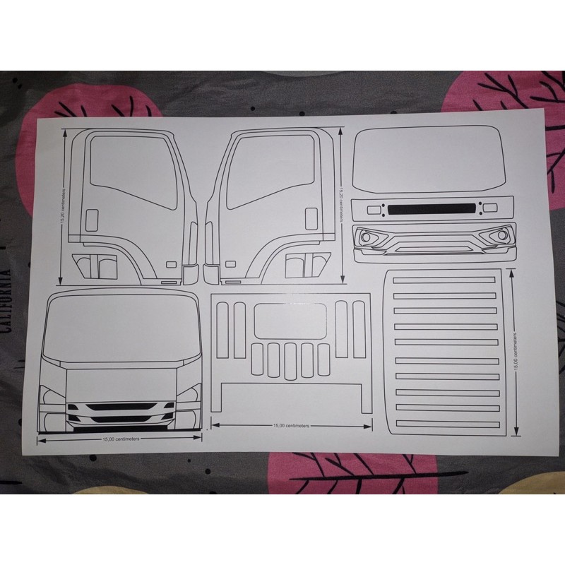 Pola Miniatur Truk Isuzu Nmr71 Skala 1 12 Shopee Indonesia