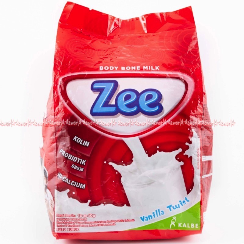 Zee Bag Vanilla Coklat 10Sachet Susu Zee Kemasan Sachet Vanila Pouch 10pcs Susu Zee Zii