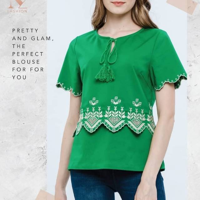 blus N2 katun jepang